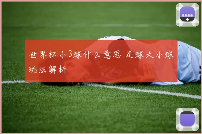 世界杯小3球什么意思 足球大小球玩法解析