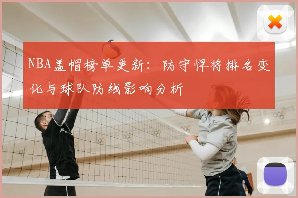 NBA盖帽榜单更新：防守悍将排名变化与球队防线影响分析